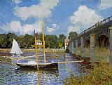 The Road Bridge at Argenteuil 1 by Claude Monet
